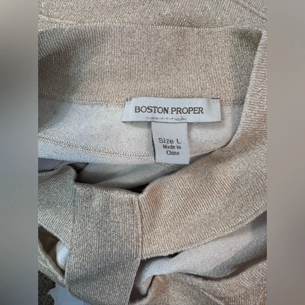 Boston Proper | Metallic Cutout Top — image 7 of 8